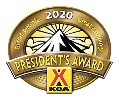 Whitefish KOA campground President's Award