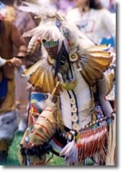 Traditional Pow Wow dancer